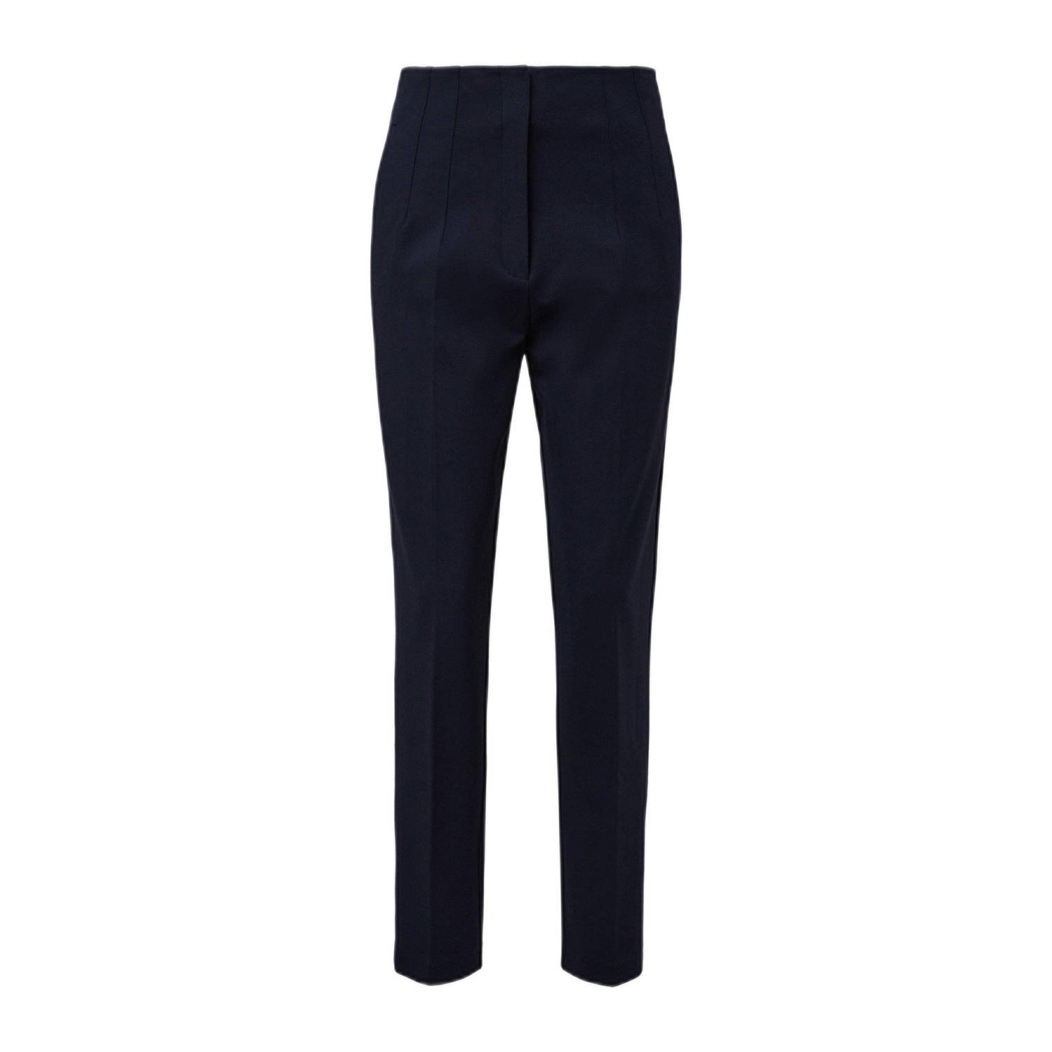 s.Oliver BLACK LABEL high waist slim fit pantalon marine