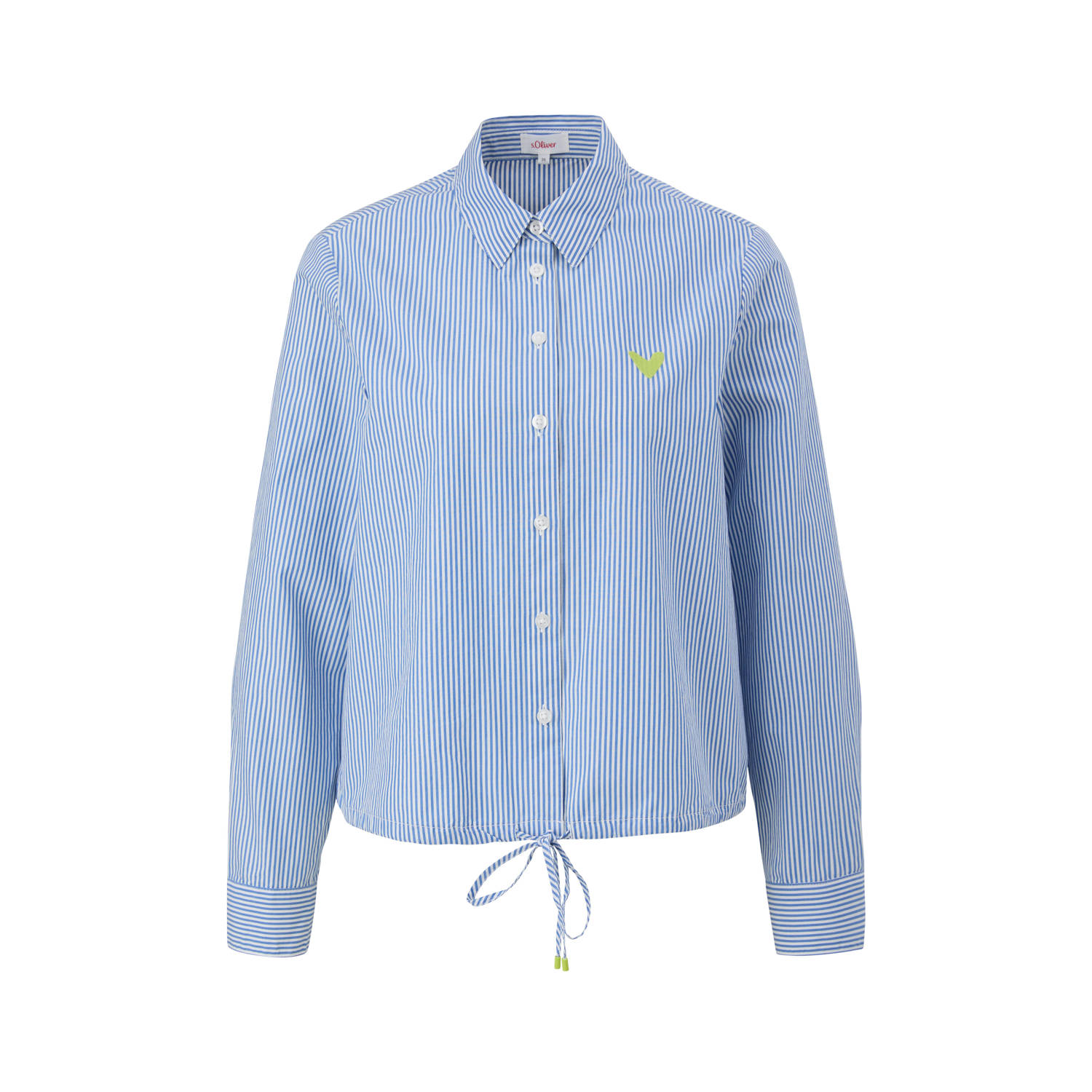 s.Oliver gestreepte blouse blauw wit
