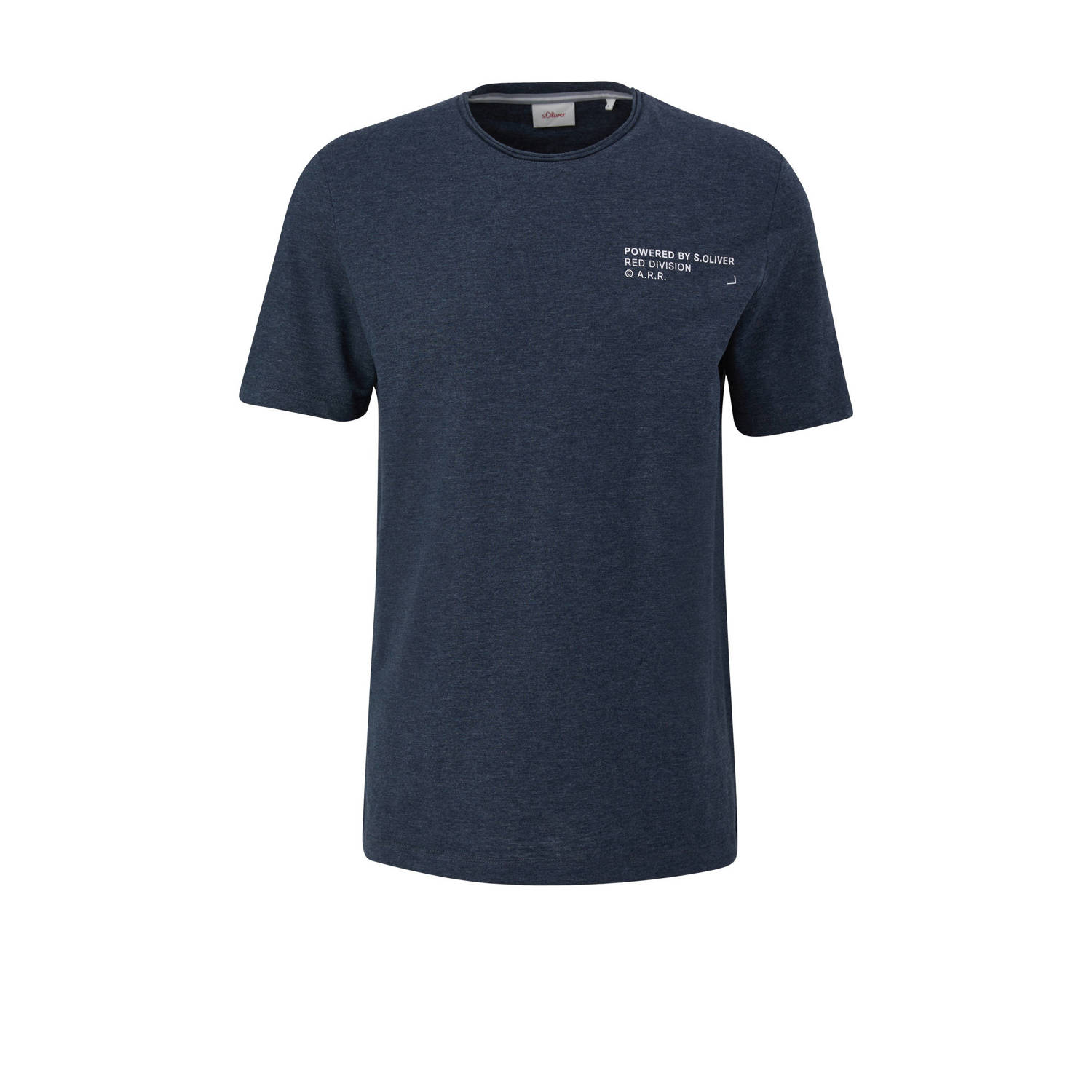 S.Oliver regular fit T-shirt met logo marine