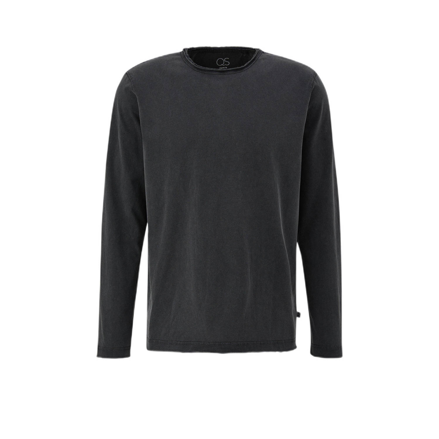 Q S by s.Oliver regular fit longsleeve antraciet