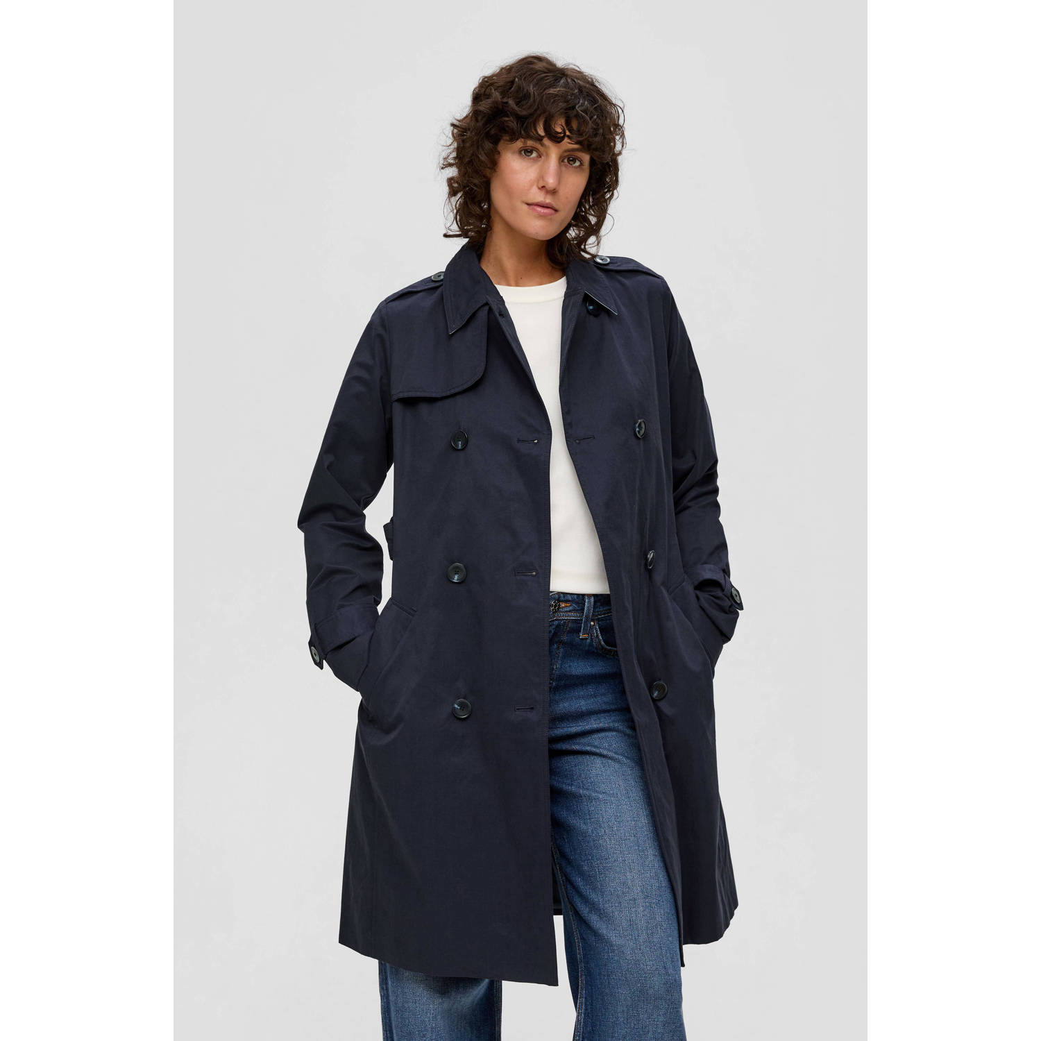 s.Oliver trenchcoat jas marine