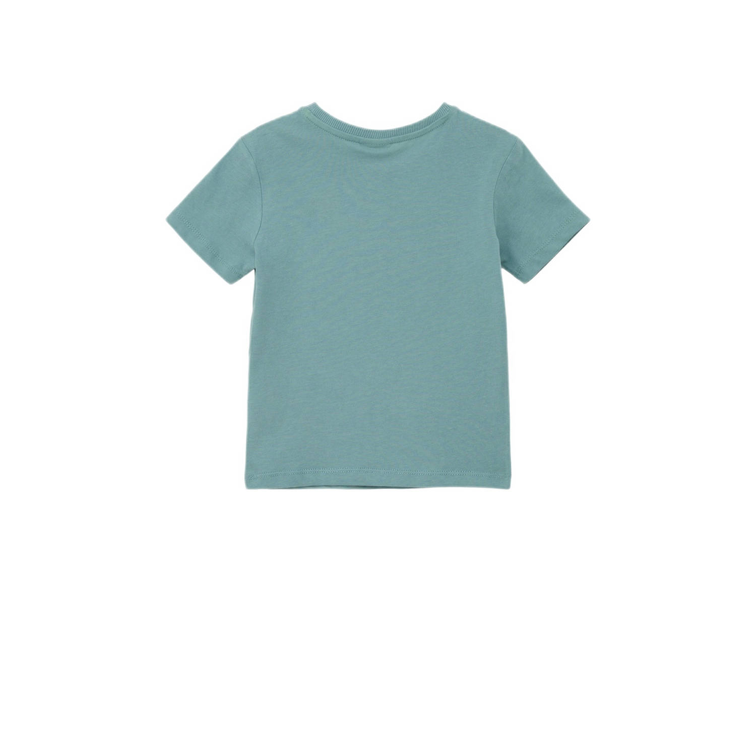 s.Oliver T-shirt met printopdruk turquoise