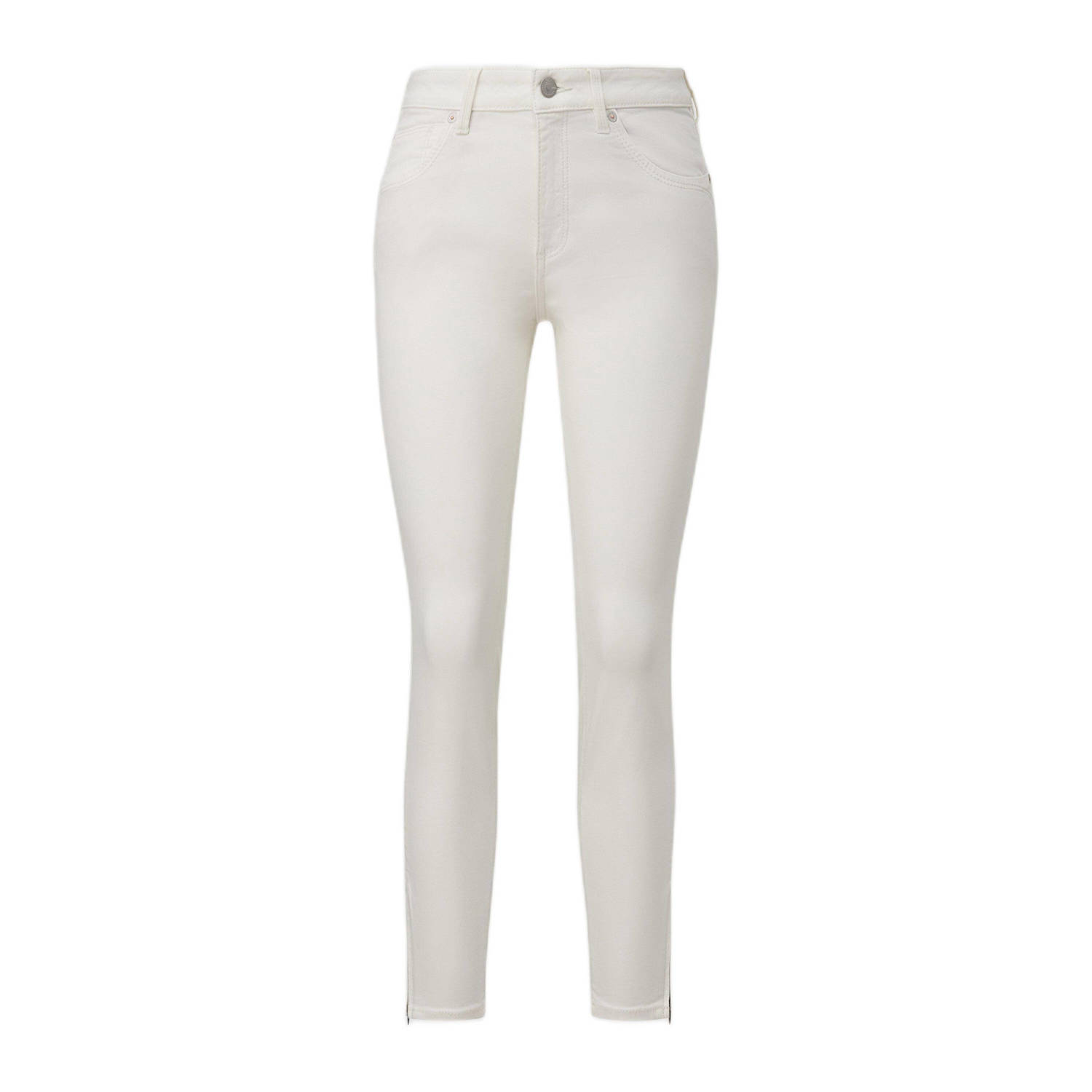 Q S by s.Oliver skinny jeans gebroken wit