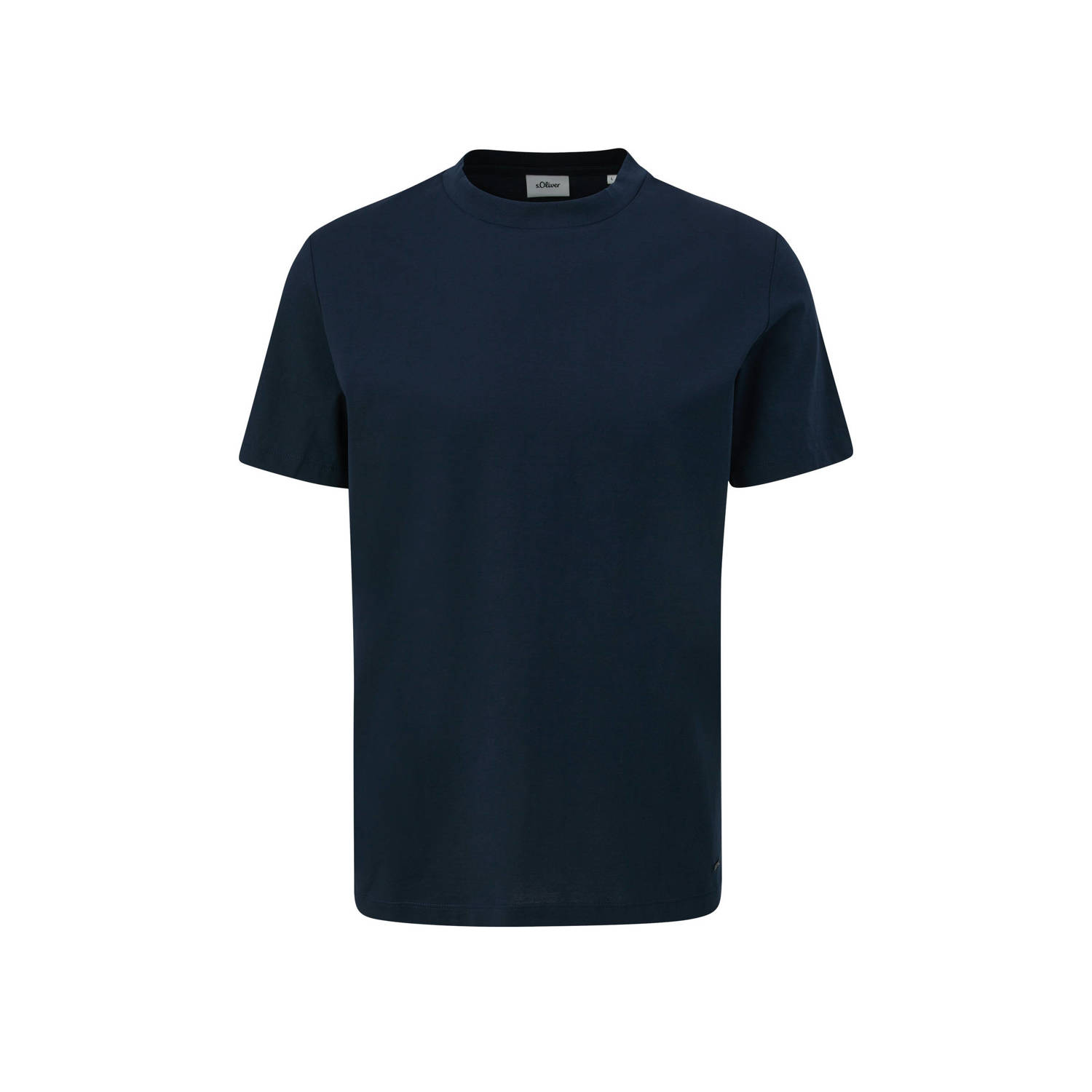 s.Oliver BLACK LABEL slim fit T-shirt blauw zwart