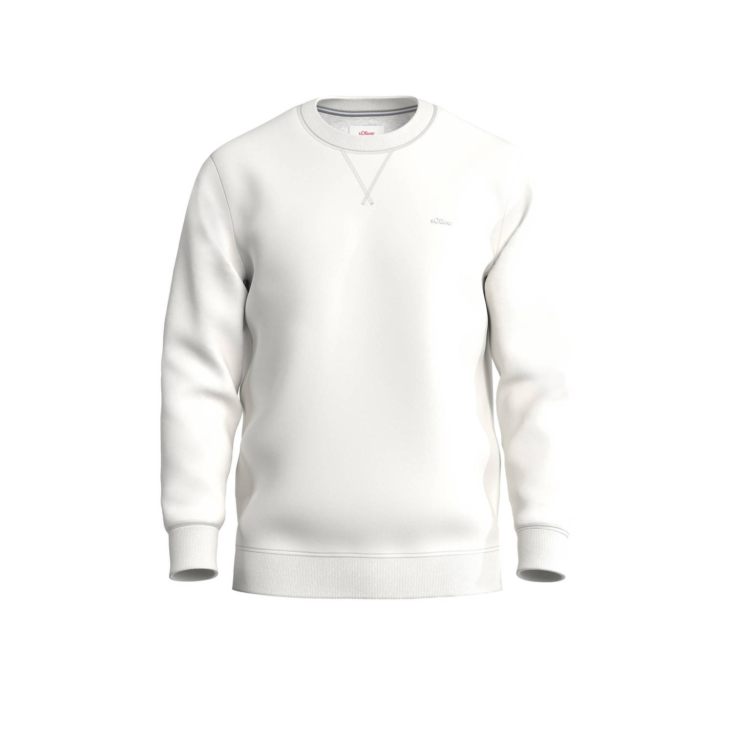 s.Oliver sweater met logo wit