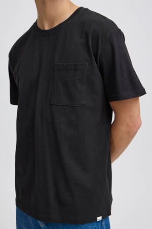 regular T-shirt zwart