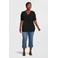 Plus Basics top van travelstof zwart