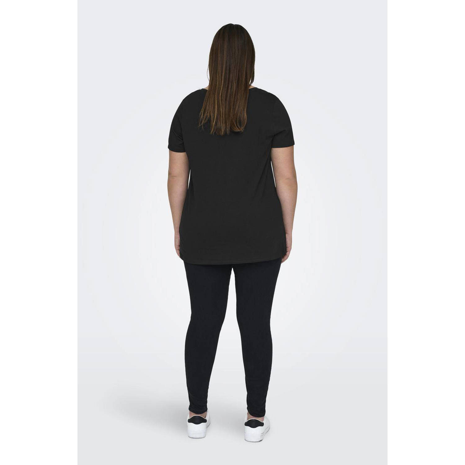 ONLY CARMAKOMA T-shirt zwart