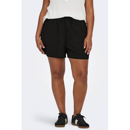 ONLY CARMAKOMA regular fit short CARLUX zwart afbeelding