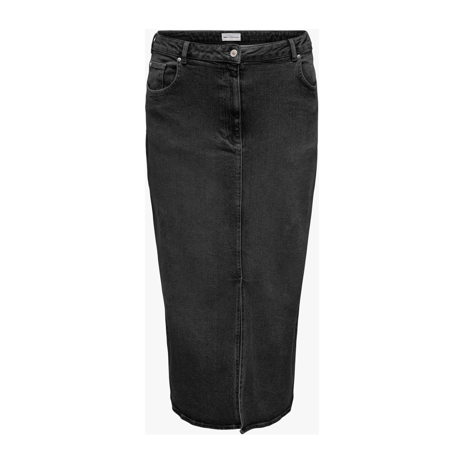 ONLY CARMAKOMA spijkerrok CARAYOE black denim