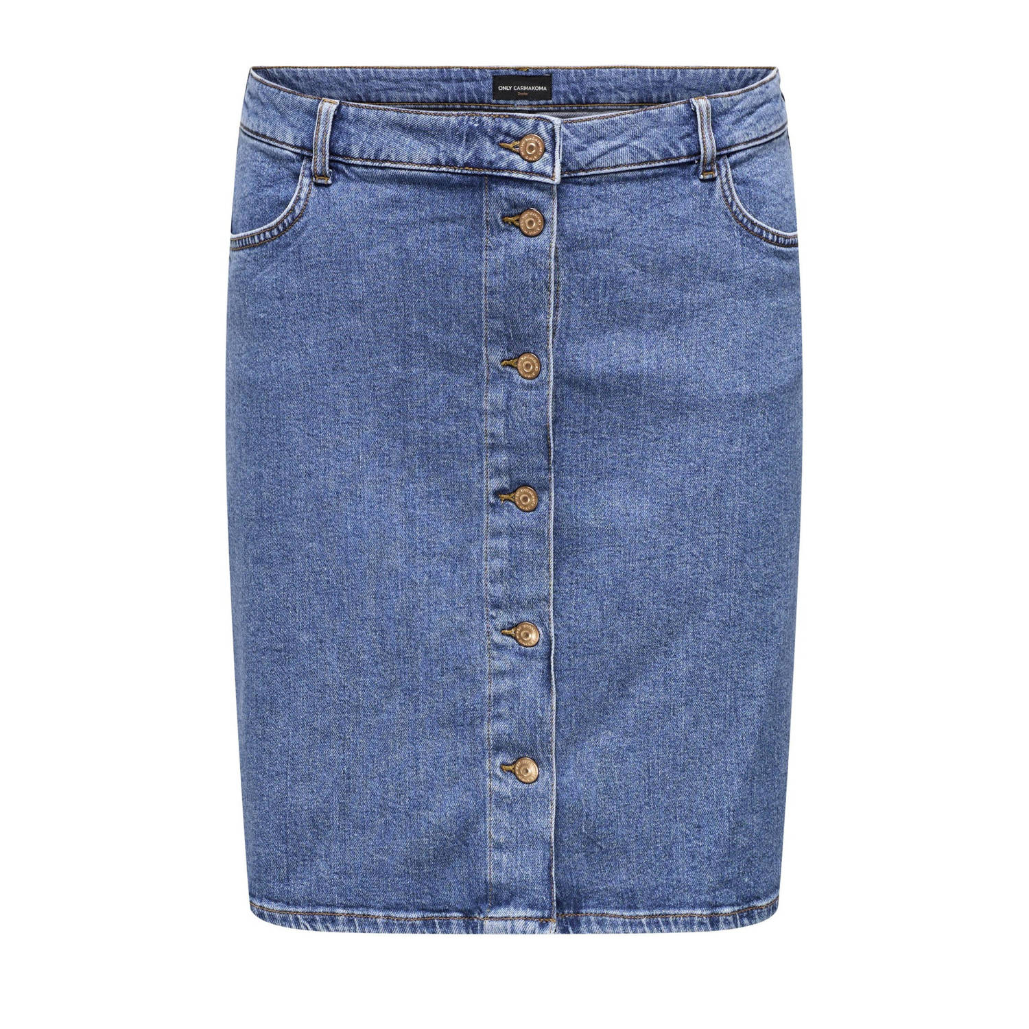 ONLY CARMAKOMA spijkerrok CARMANNI medium blue denim