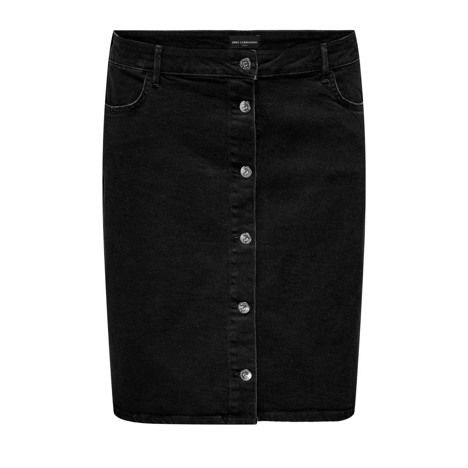 ONLY CARMAKOMA spijkerrok CARMANNI black denim