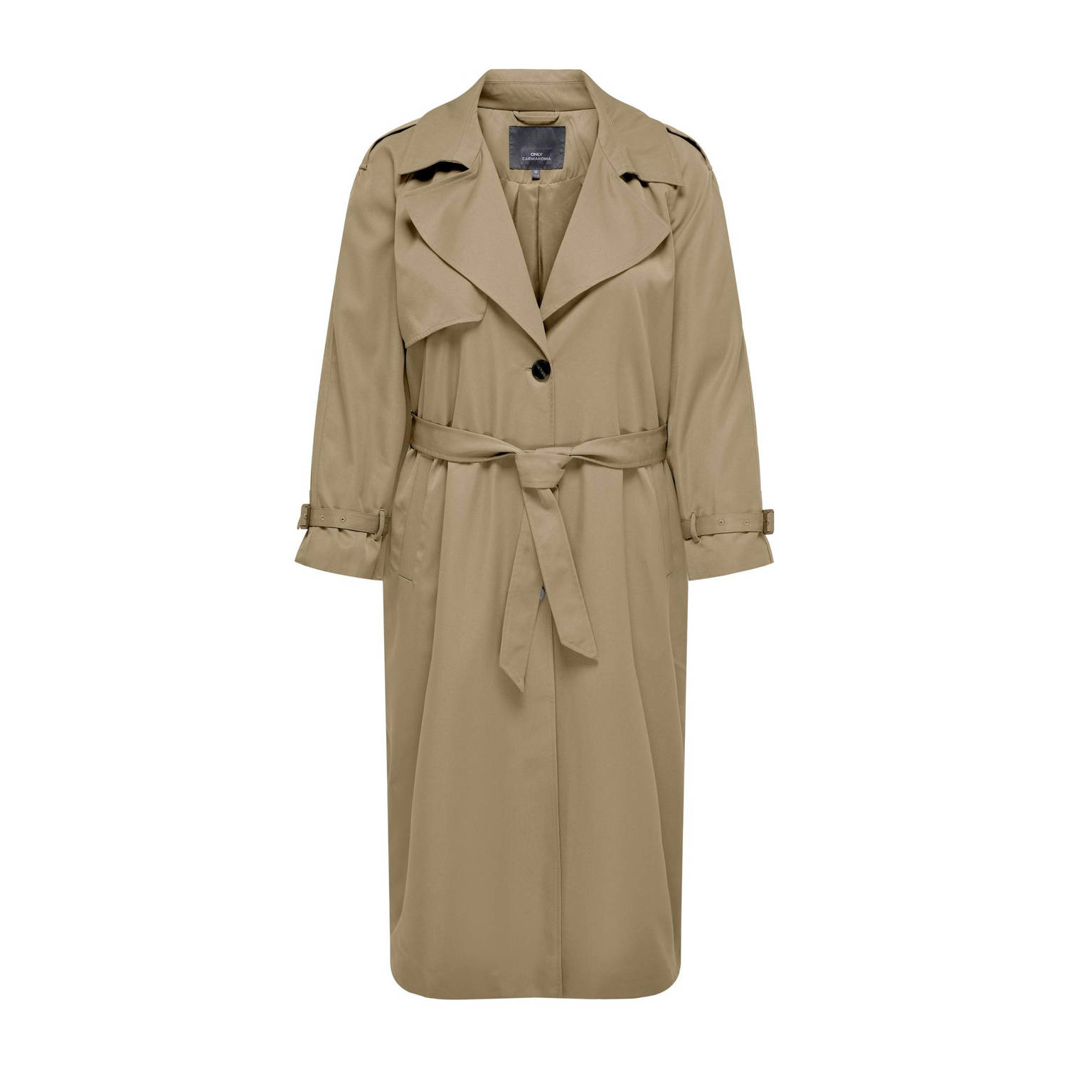 ONLY CARMAKOMA trenchcoat jas CARCHLOE zand