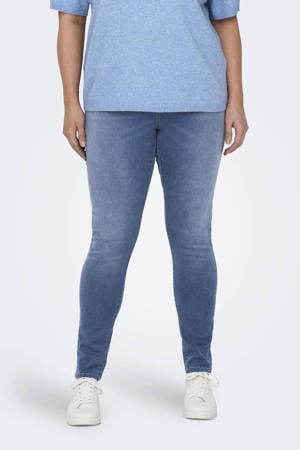 high waist skinny jeans light blue denim