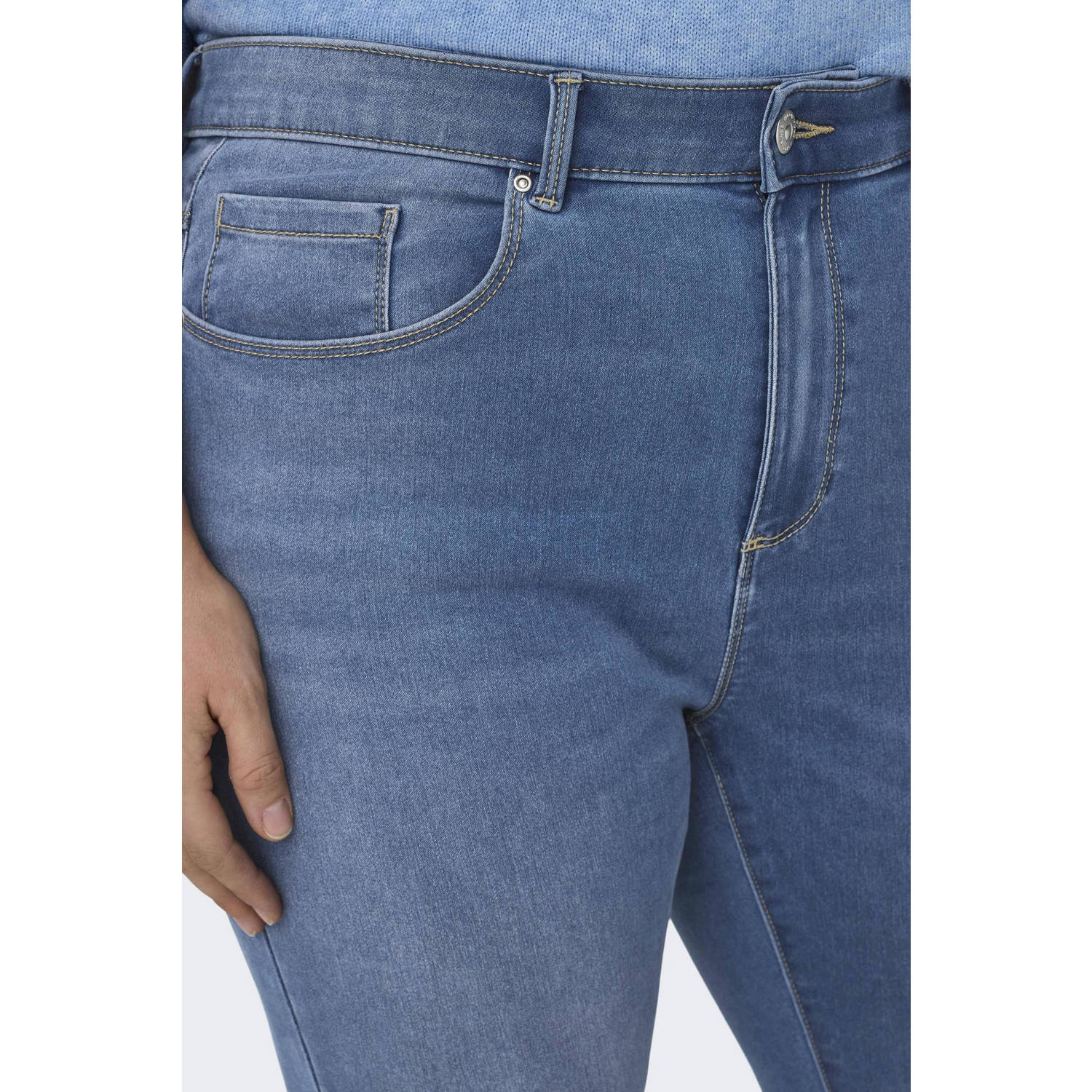 ONLY CARMAKOMA high waist skinny jeans light blue denim