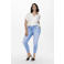 ONLY CARMAKOMA cropped skinny jeans Carwilly light blue denim