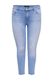 thumbnail: ONLY CARMAKOMA cropped skinny jeans Carwilly light blue denim
