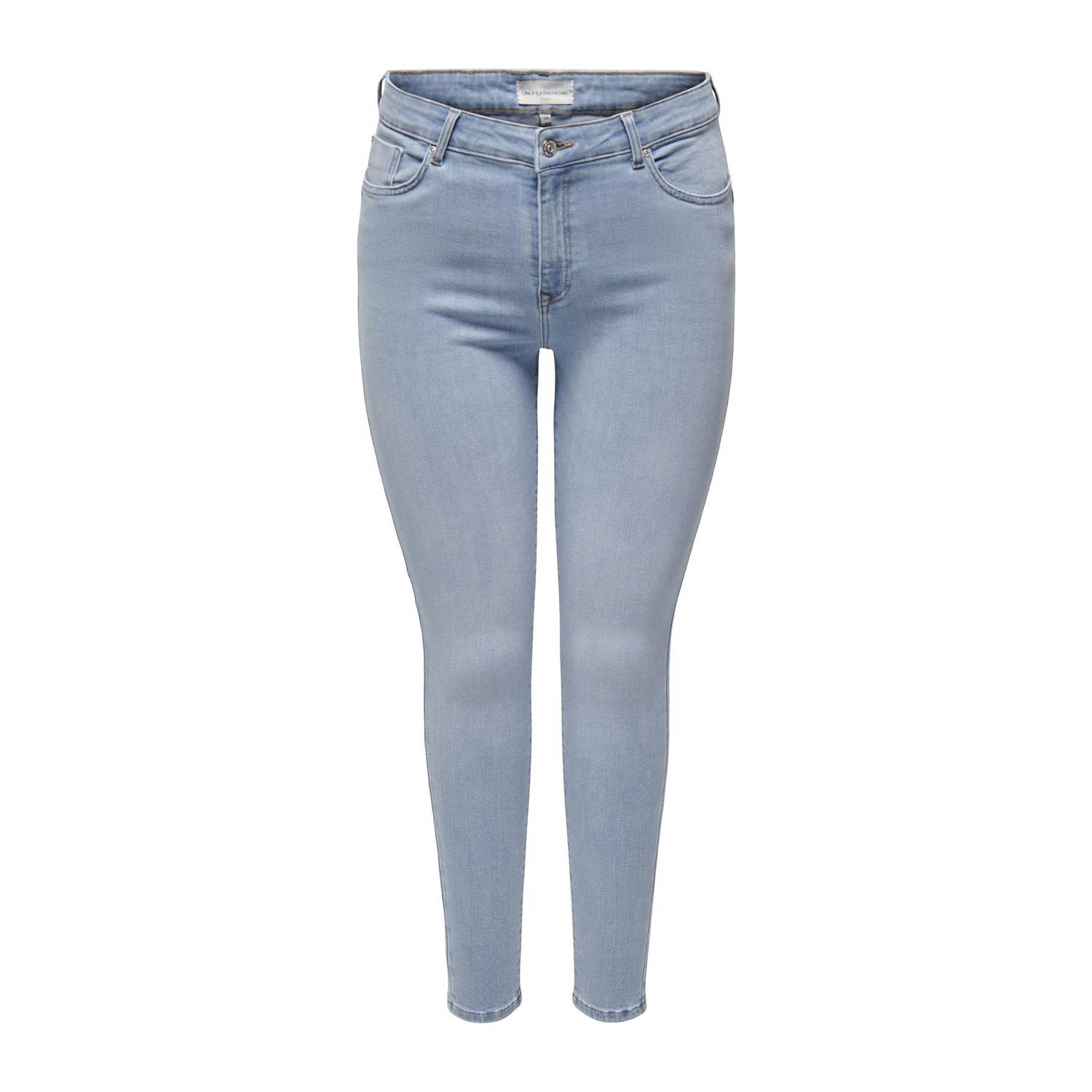 ONLY CARMAKOMA push-up skinny jeans CARPOWER MID PUSH UP light blue denim