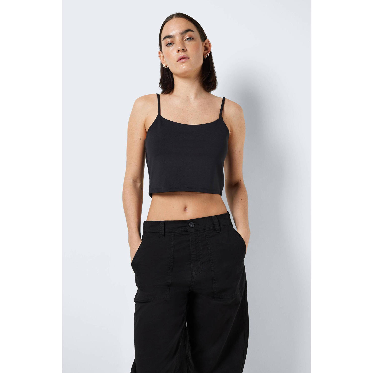 NOISY MAY crop top NMTERESA zwart