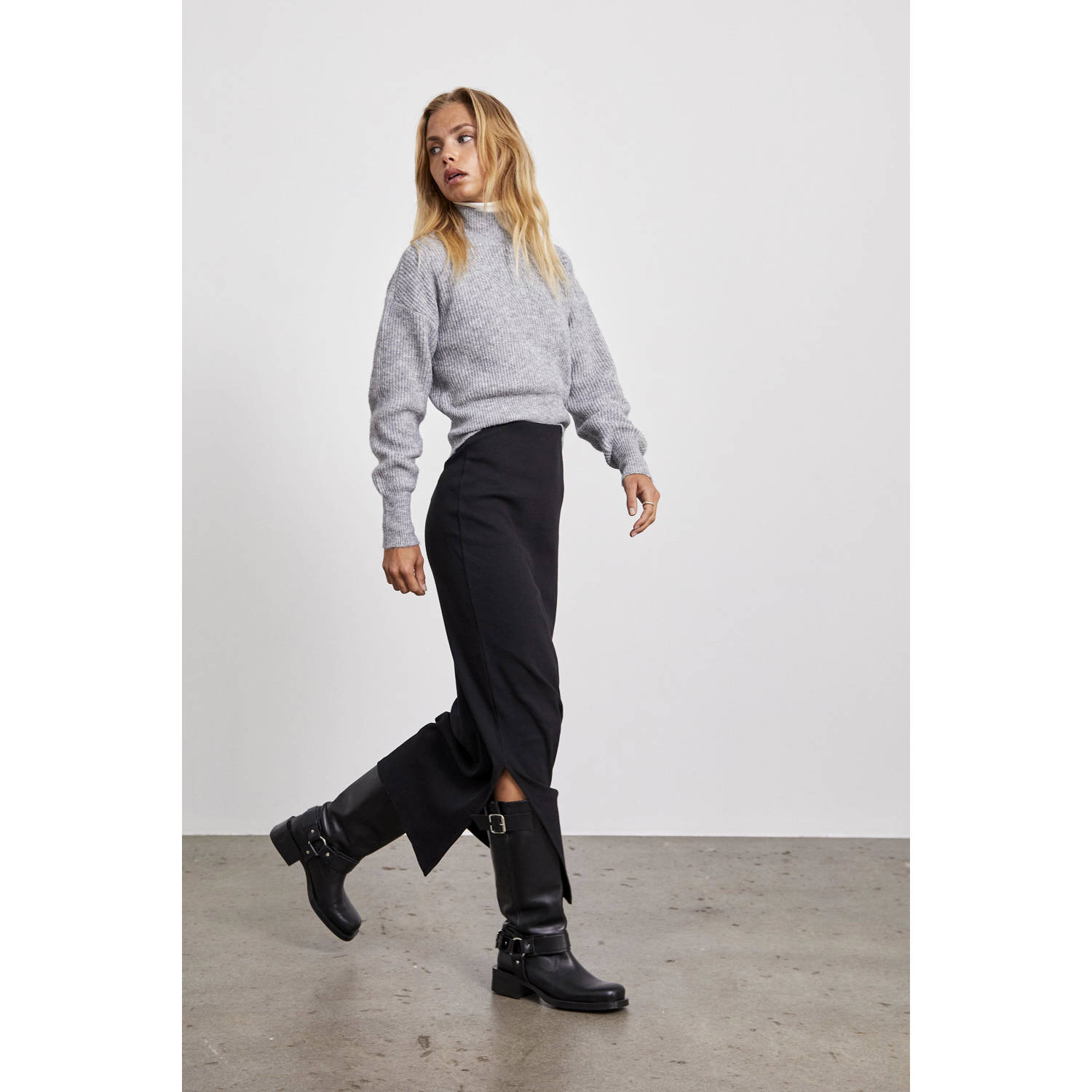 NOISY MAY maxi rok NMMAYA zwart
