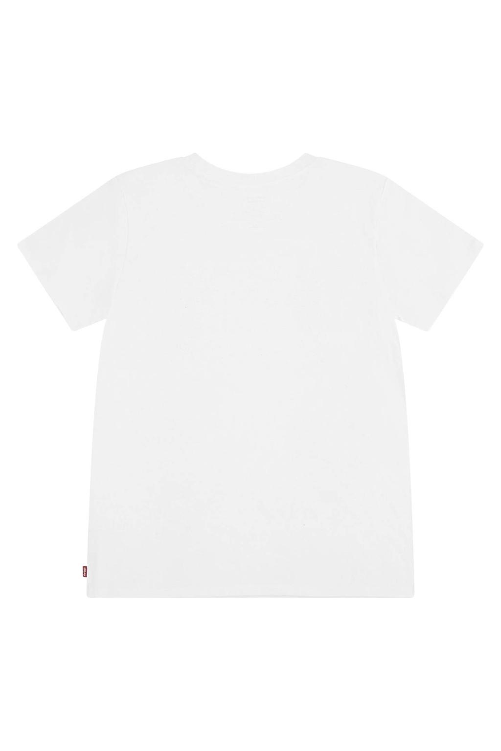 Levi's Kids T-shirt SPORTSWEAR met logo wit/rood/blauw