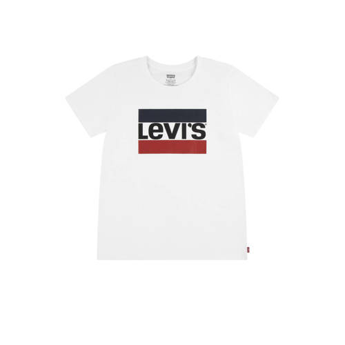 Levi's Kids T-shirt SPORTSWEAR met logo wit/rood/blauw afbeelding