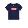 Levi's Kids T-shirt BATWING met logo donkerblauw/roze