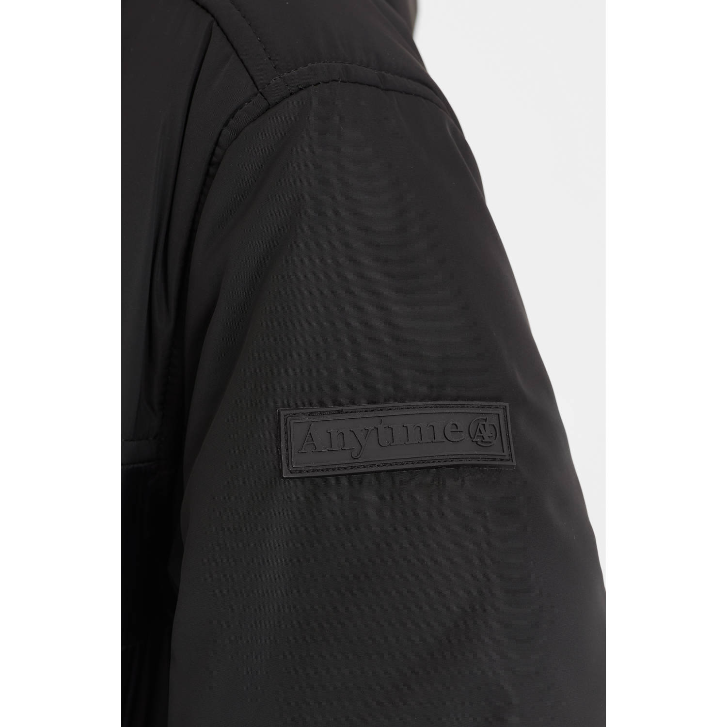 anytime softshell jas zwart