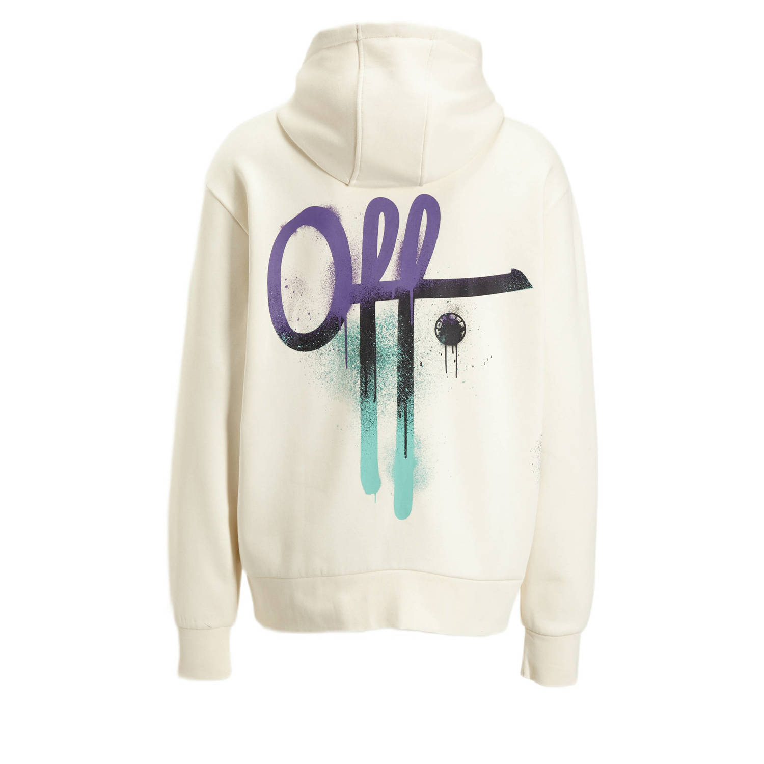 Off The Pitch hoodie Graffity Hood met backprint 102 off white