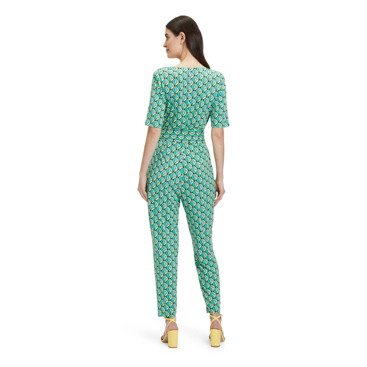 Betty Barclay jumpsuit met all over print green blue
