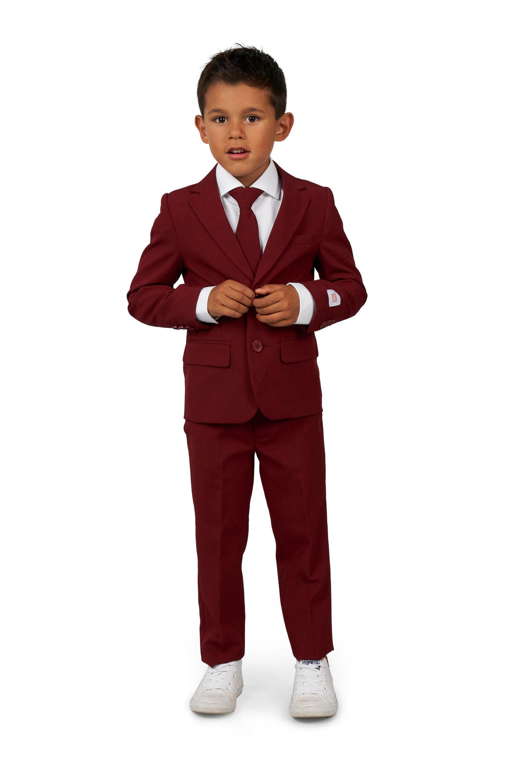 OppoSuits kostuum wijnrood
