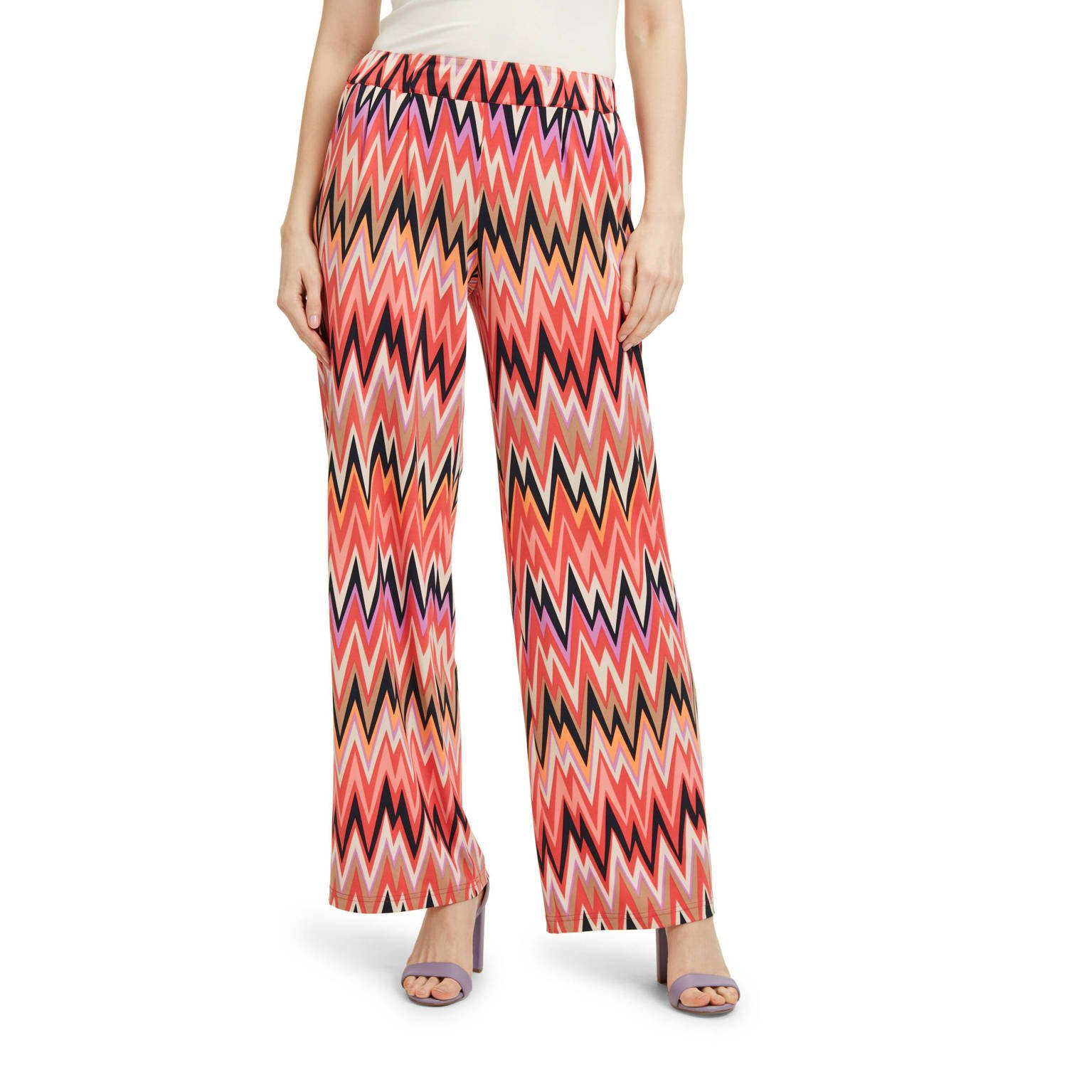 Betty Barclay regular fit broek met all over print multi