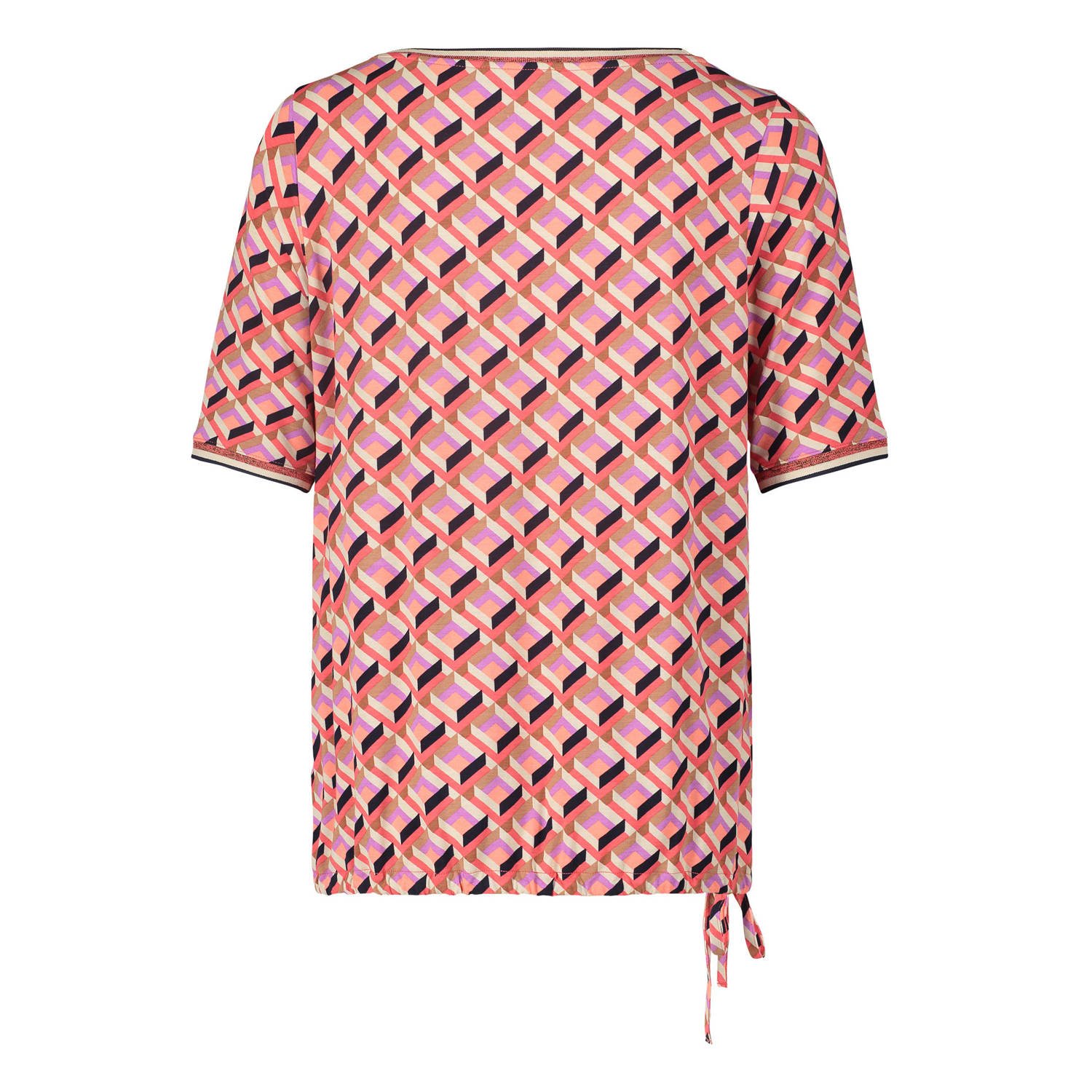 Betty Barclay top met all over print rood beige