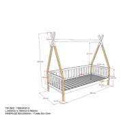 thumbnail: Vipack kinderbed Tipi (90x200 cm)
