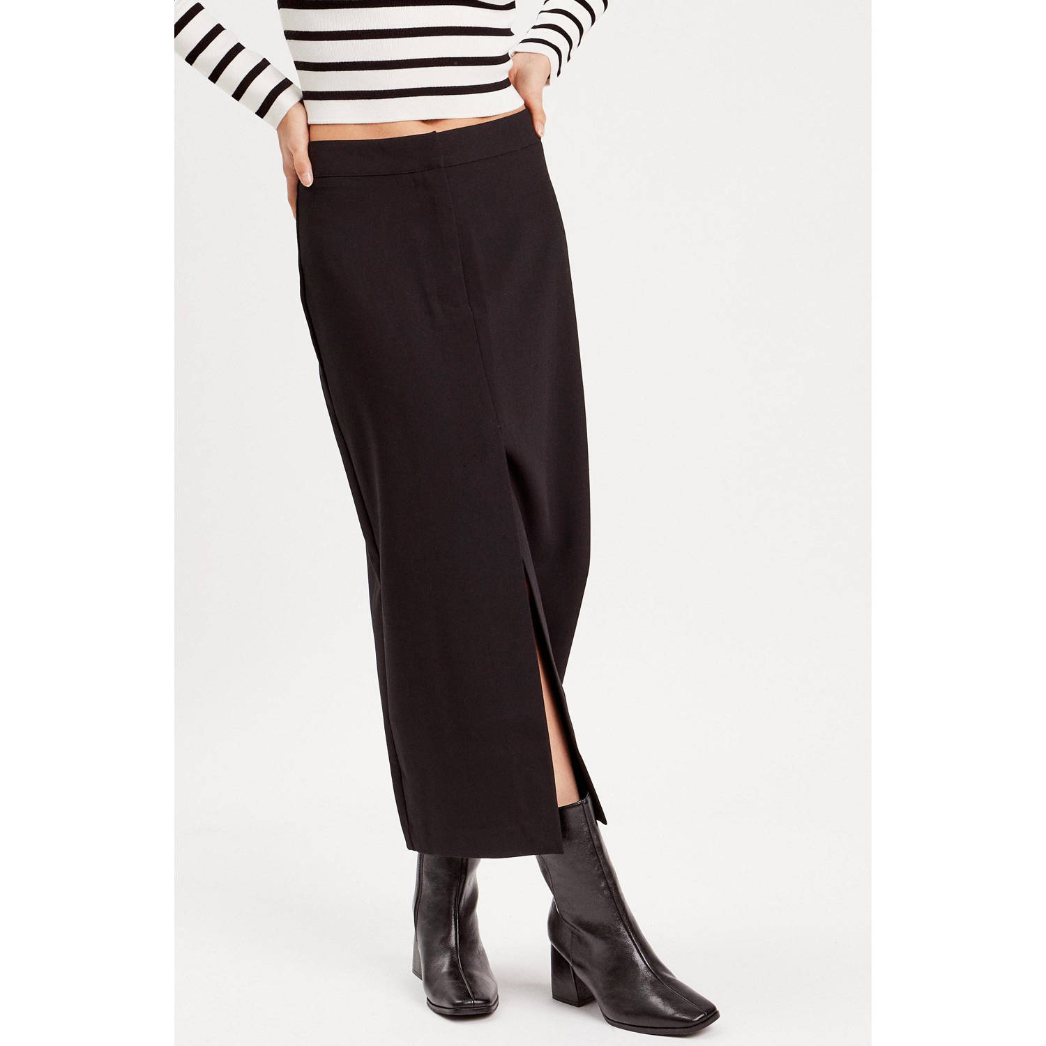 Cache midi rok zwart