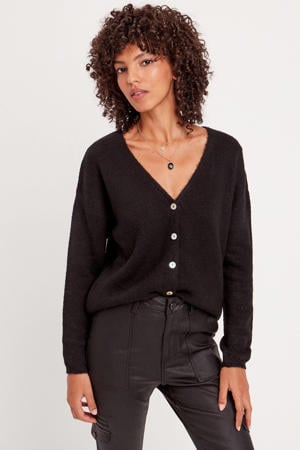 gebreid vest zwart