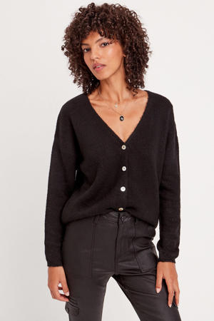 gebreid vest zwart