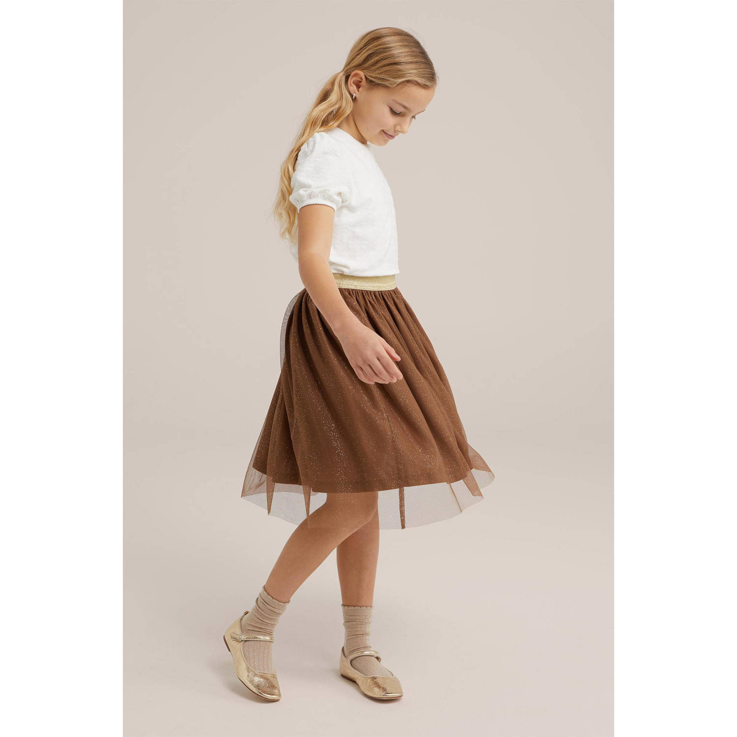 WE Fashion rok bruin