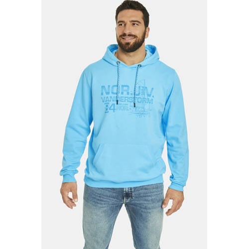 Jan Vanderstorm +FIT Collectie hoodie JEPPE Plus Size blauw afbeelding