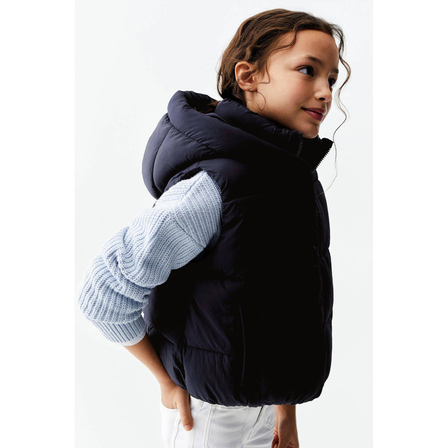 Mango Kids bodywarmer donkerblauw