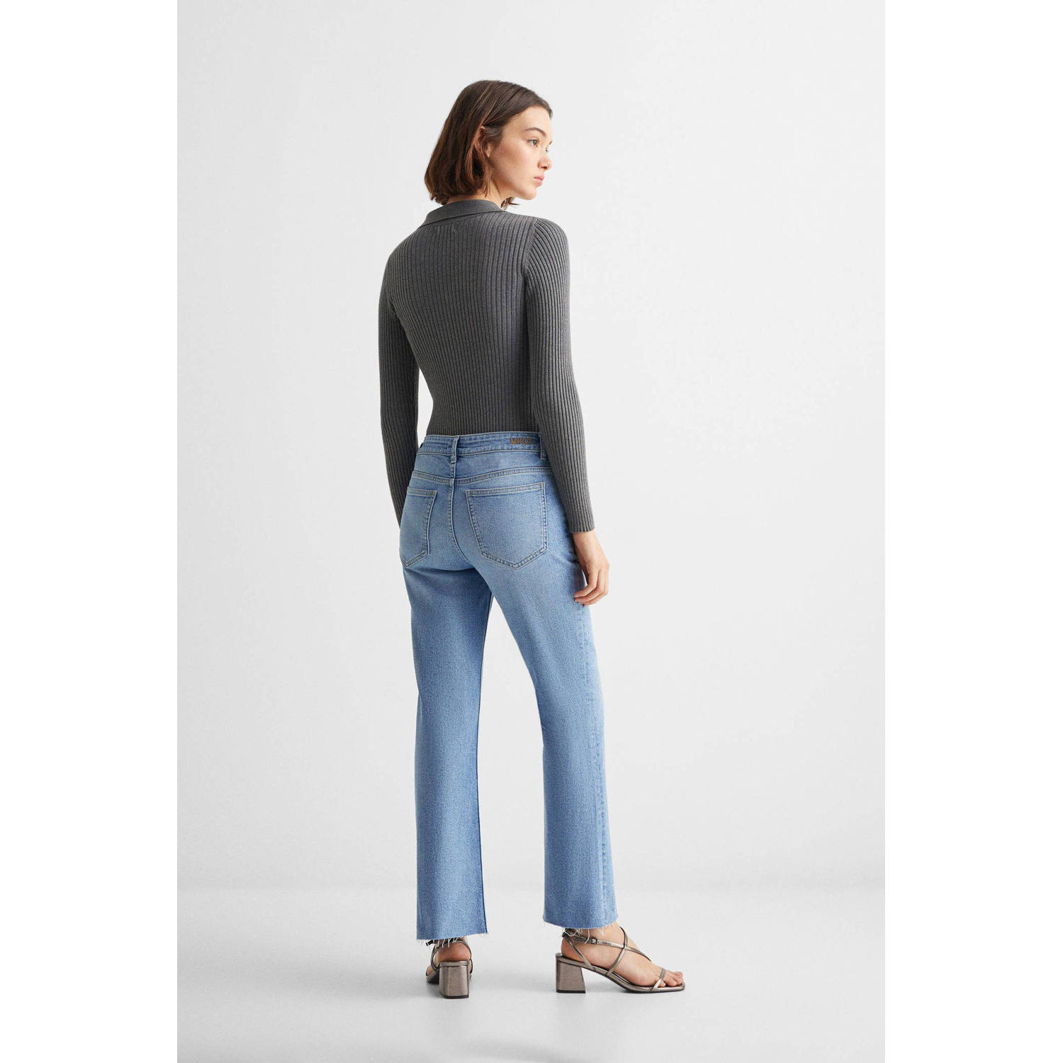 Mango Kids flared jeans lichtblauw