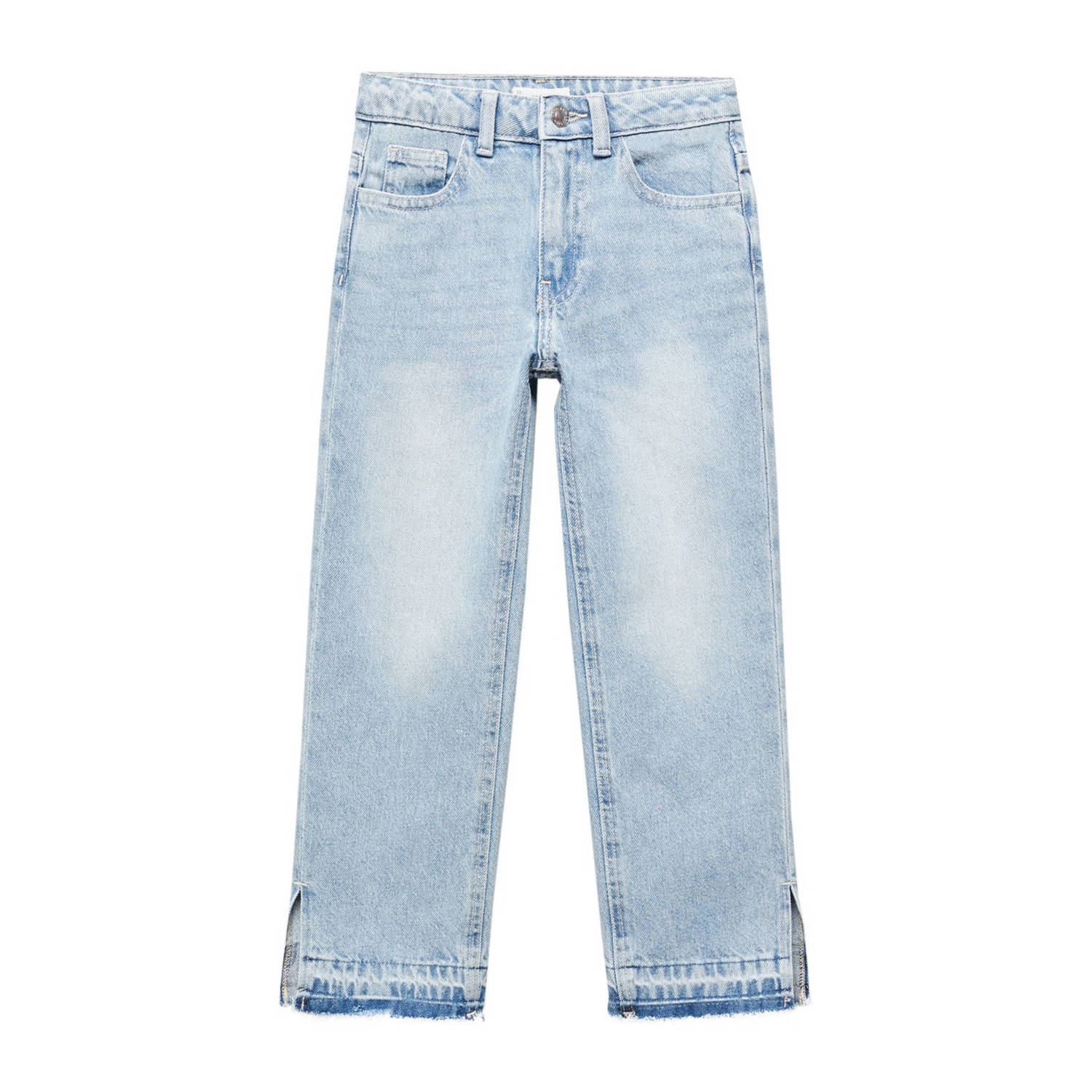 Mango Kids straight fit jeans changeant blauw