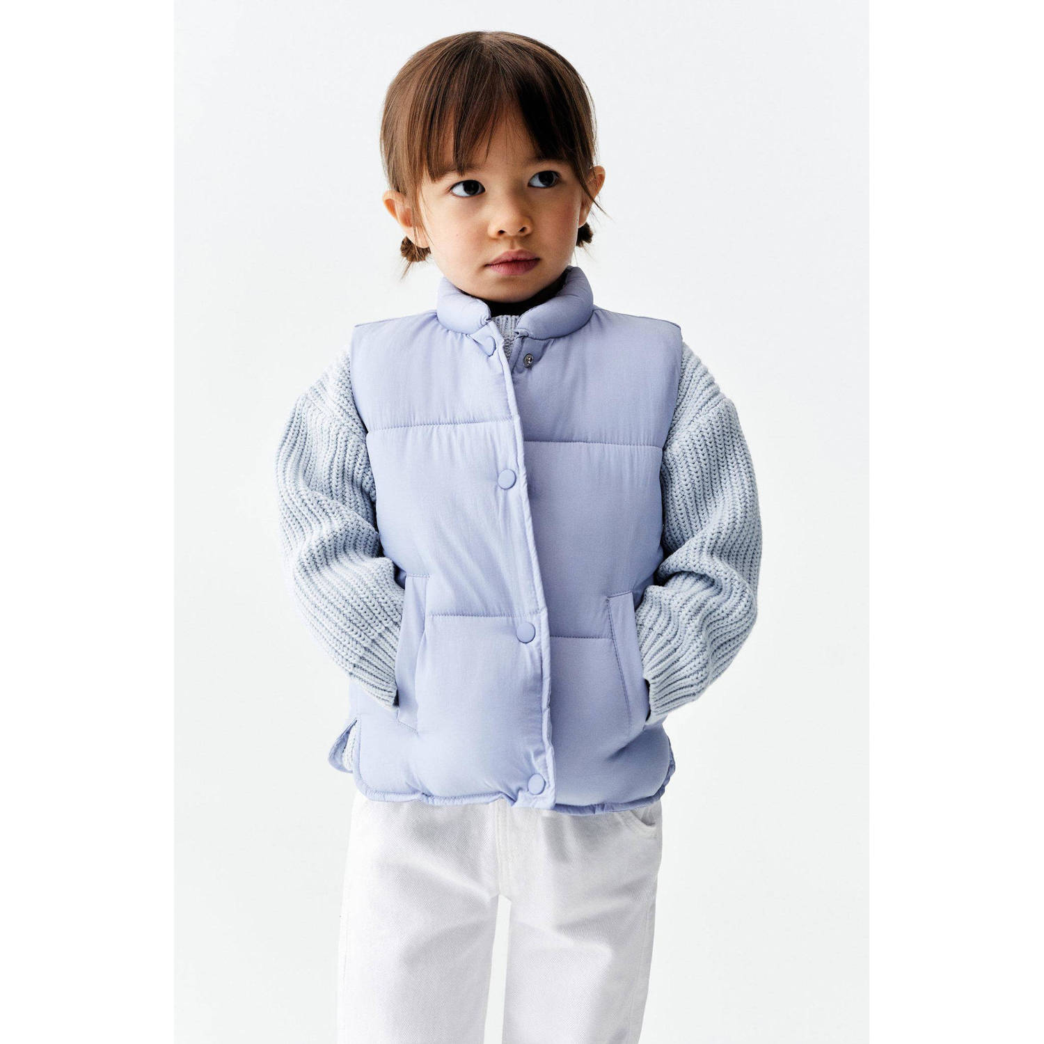 Mango Kids bodywarmer lichtblauw