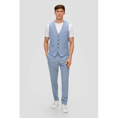 s.Oliver BLACK LABEL regular fit pantalon blauw afbeelding