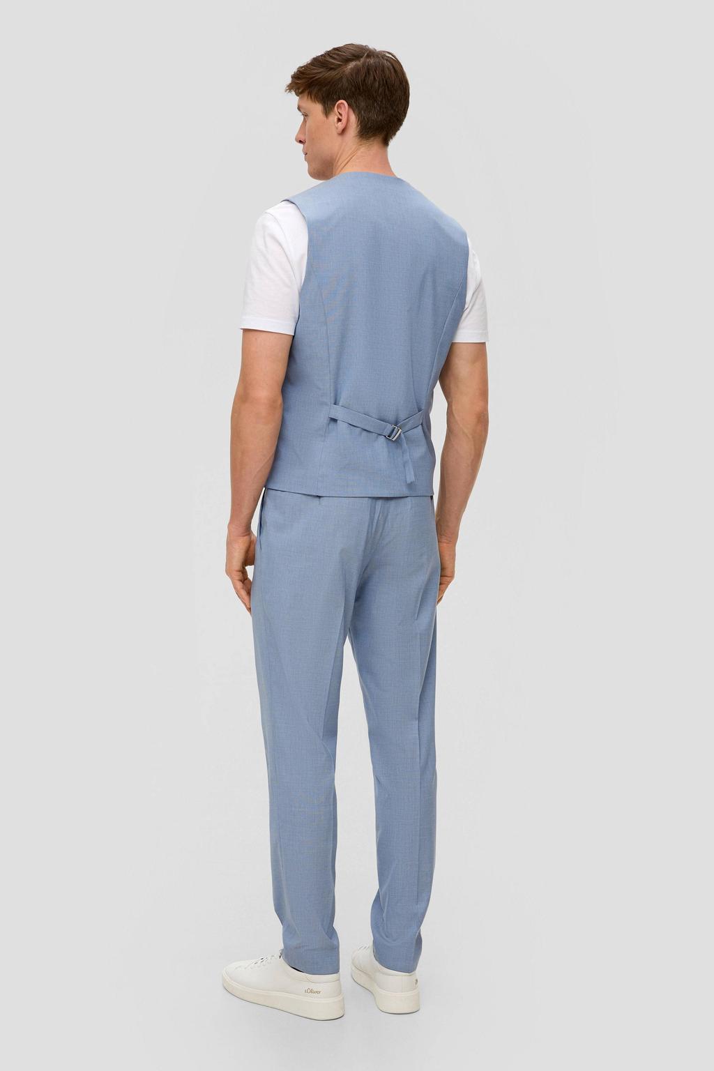 s.Oliver BLACK LABEL regular fit pantalon blauw