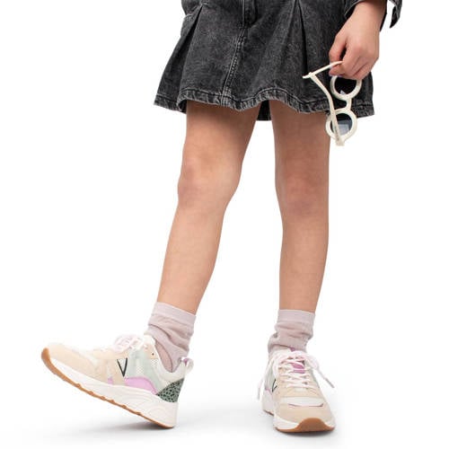 POSH by Poelman Carocel chunky sneakers beige multi afbeelding