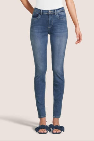high waist skinny jeans Jonna dark blue denim