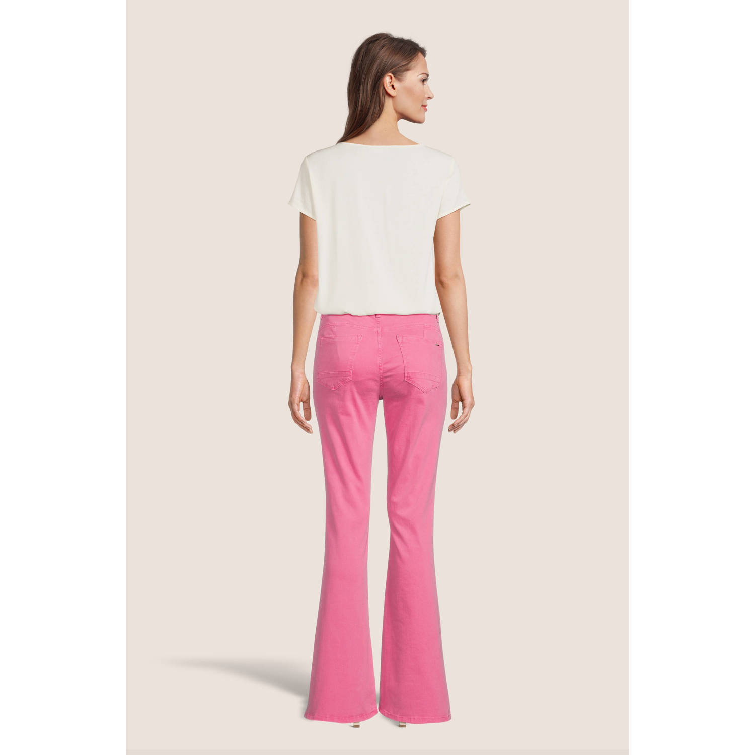 LTB high waist flared jeans Novi roze