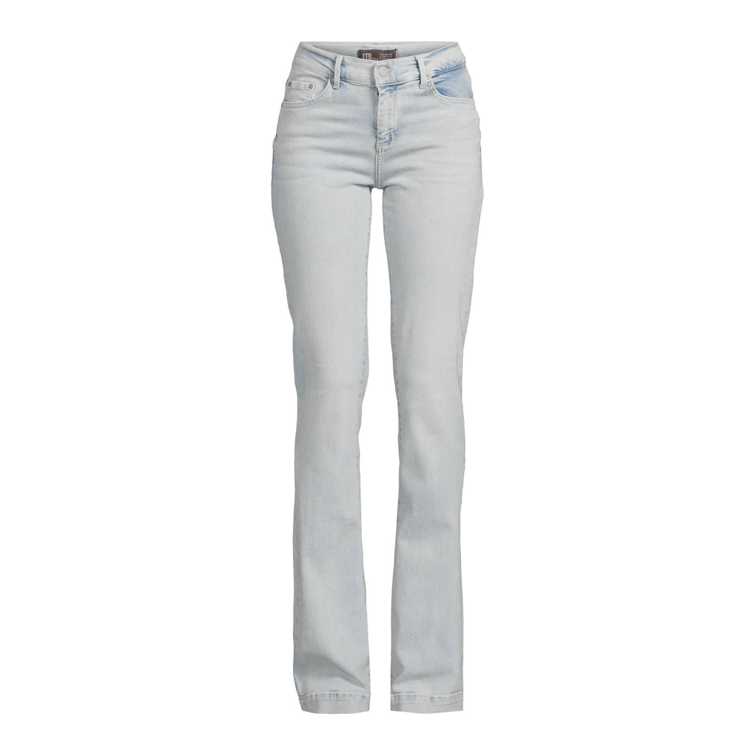 LTB flared jeans Fallon lichtgrijs