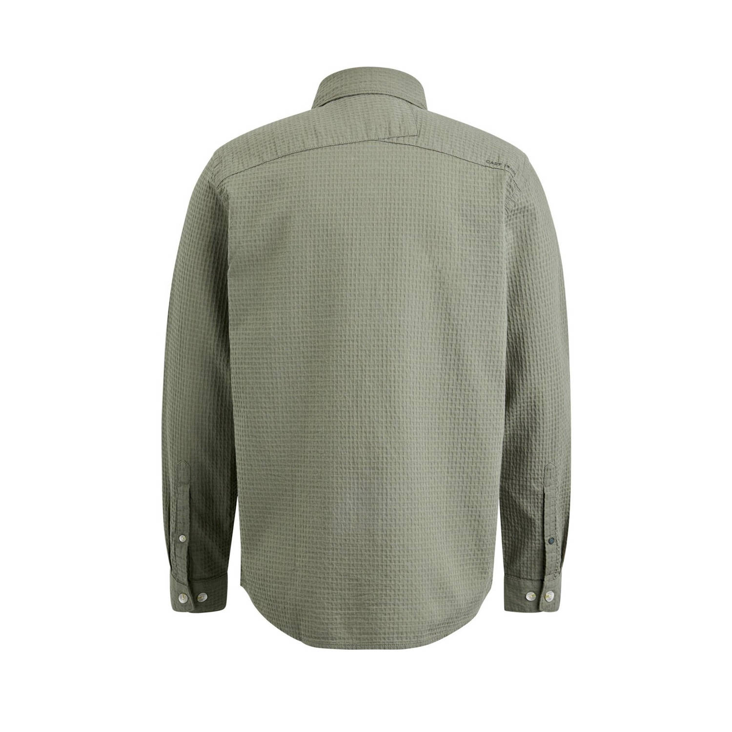 Cast Iron slim fit overhemd 6495 groen